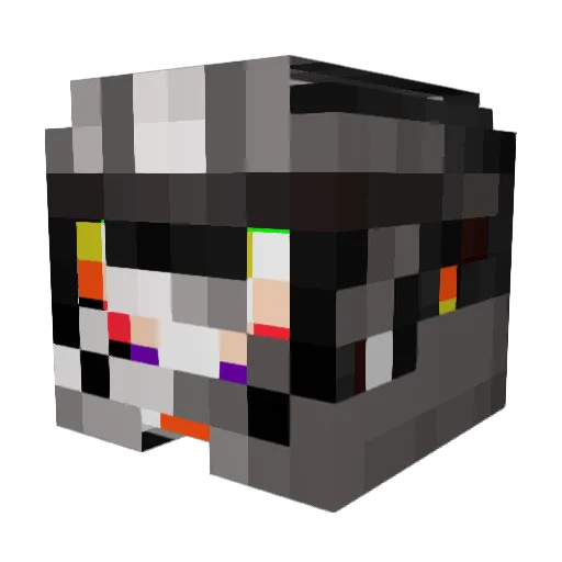 Silvers75 Minecraft avatar head, 3D render