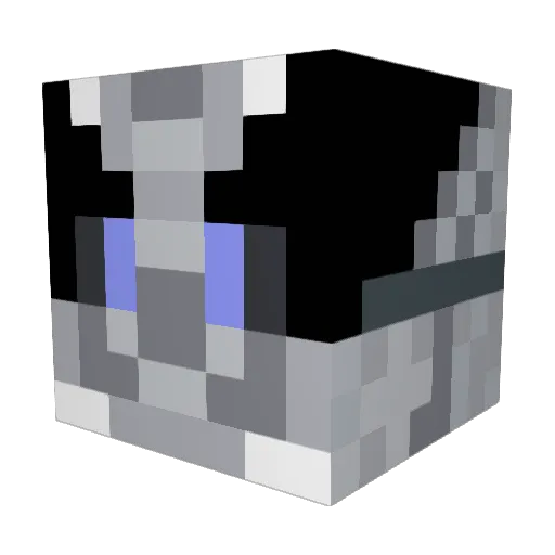 Silverstar768 Minecraft avatar head, 3D render
