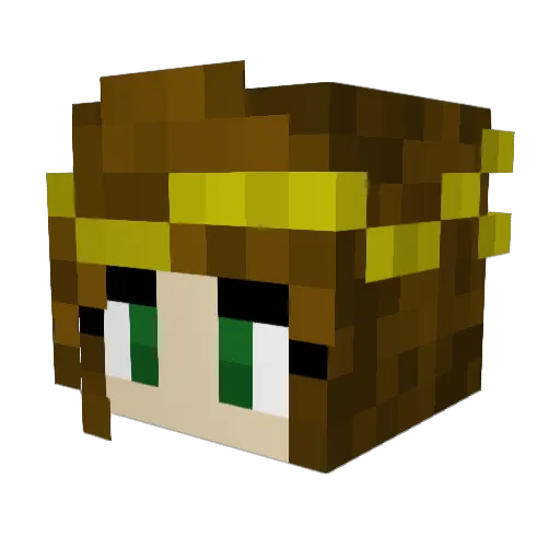 Silverstar_11 Minecraft avatar head, 3D render