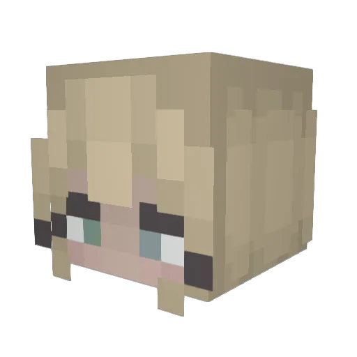Silverstream28 Minecraft avatar head, 3D render
