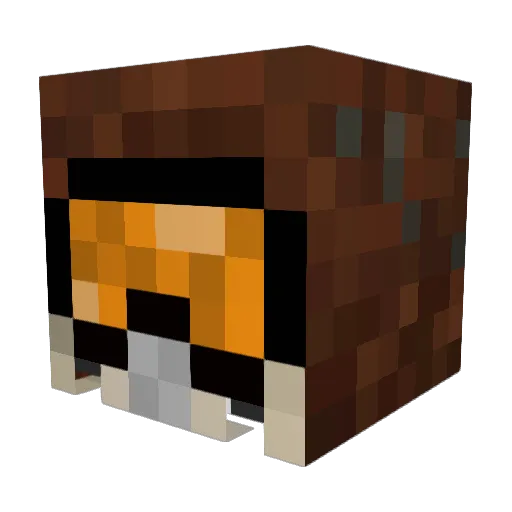 Silverstris Minecraft avatar head, 3D render