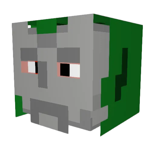 Silvertheboi Minecraft avatar head, 3D render