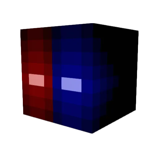 Silvertoes7 Minecraft avatar head, 3D render