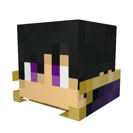 Silverwind101 Minecraft avatar head, 3D render
