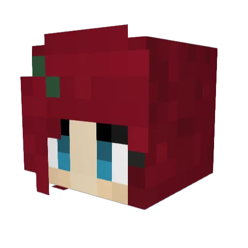 Silverwing905 Minecraft avatar head, 3D render