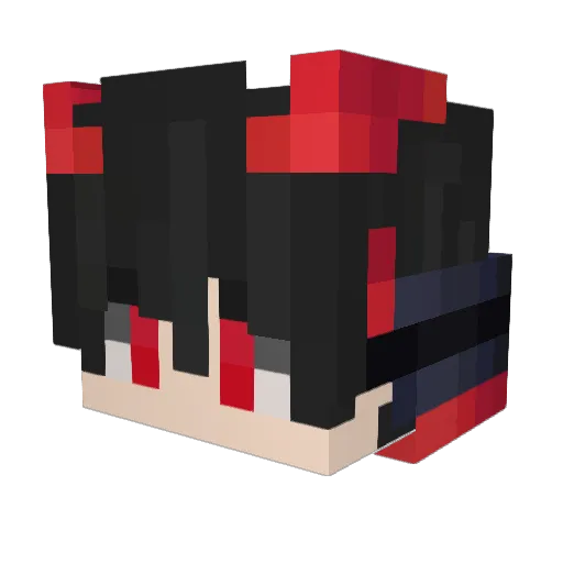 Silverwolf1106 Minecraft avatar head, 3D render