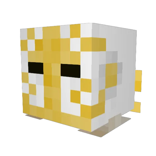 Silverwolf5561 Minecraft avatar head, 3D render