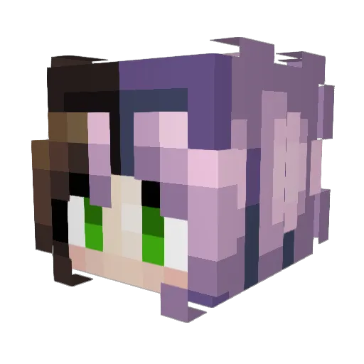 SilveryHD Minecraft avatar head, 3D render