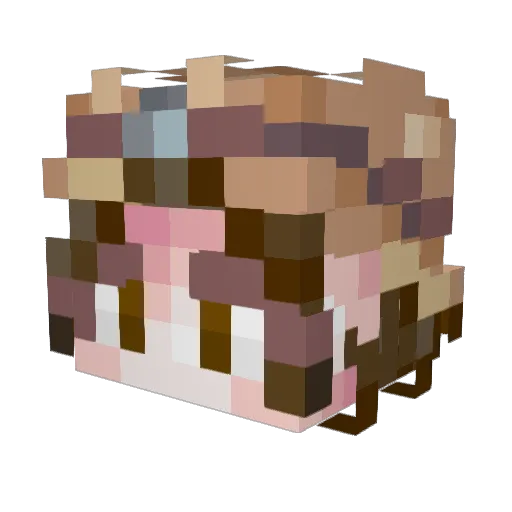 Silvestro96 Minecraft avatar head, 3D render