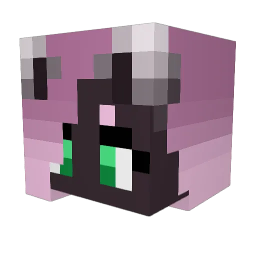 SilviaBlackblood Minecraft avatar head, 3D render