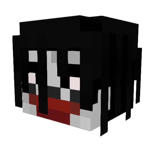 Silviators Minecraft avatar head, 3D render