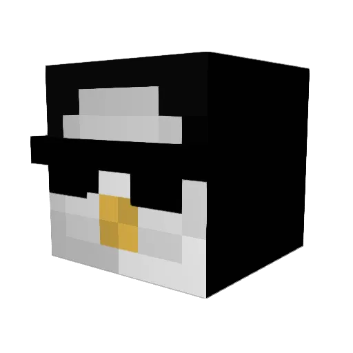 Silviogne Minecraft avatar head, 3D render