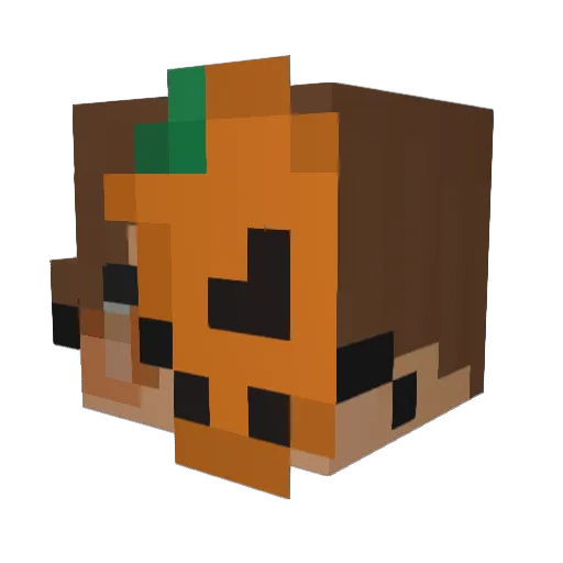 Silvpr Minecraft avatar head, 3D render