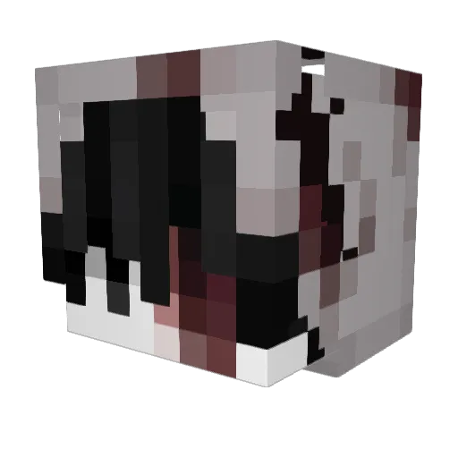 Silvr1x Minecraft avatar head, 3D render