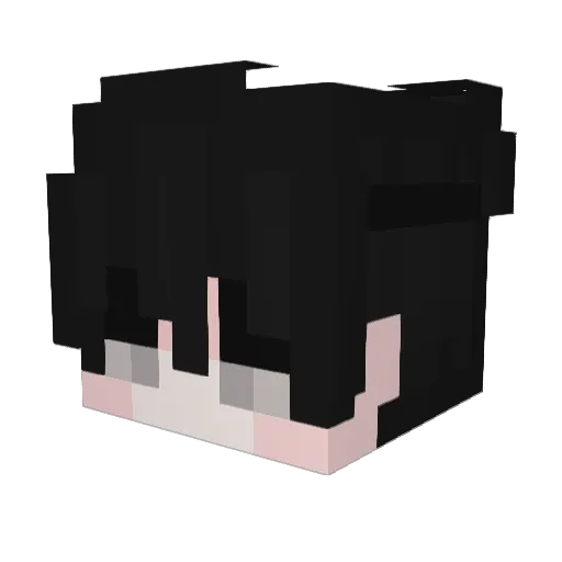Silvzn Minecraft avatar head, 3D render