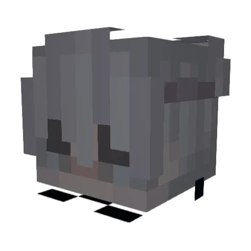 Silxncx Minecraft avatar head, 3D render