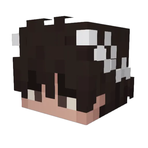 Silxyz Minecraft avatar head, 3D render