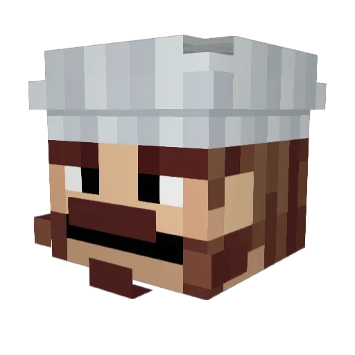SilyS0ma Minecraft avatar head, 3D render