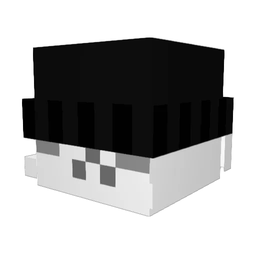 Silzy Minecraft avatar head, 3D render