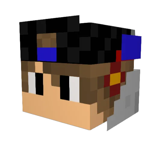 Sim0N_22 Minecraft avatar head, 3D render