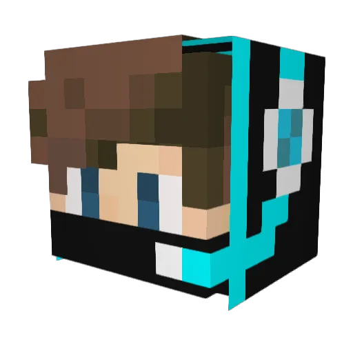 SimAu6 Minecraft avatar head, 3D render