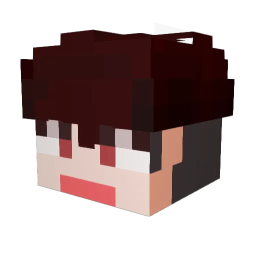SimDs_ Minecraft avatar head, 3D render