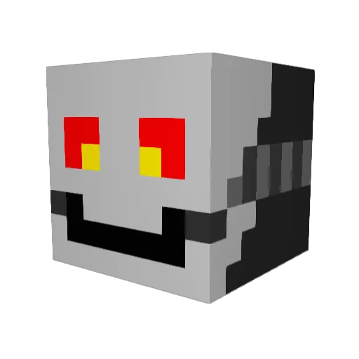 SimFTW Minecraft avatar head, 3D render