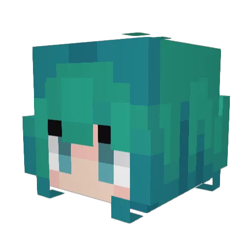 SimFrize Minecraft avatar head, 3D render