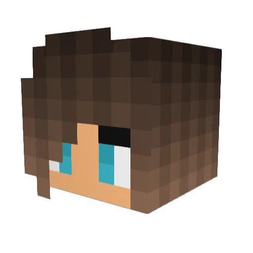 SimKiller Minecraft avatar head, 3D render