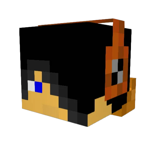 SimSOp Minecraft avatar head, 3D render
