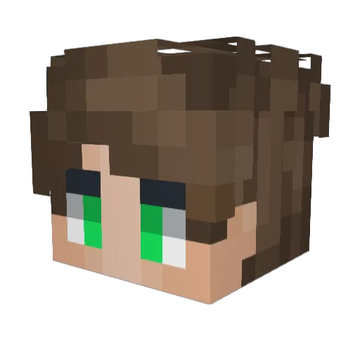 SimSsam Minecraft avatar head, 3D render