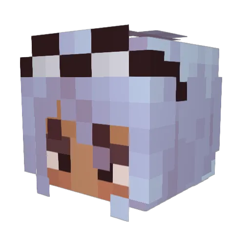 SimVSimulation Minecraft avatar head, 3D render