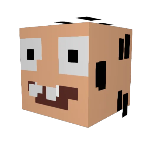Sim_lolzz Minecraft avatar head, 3D render