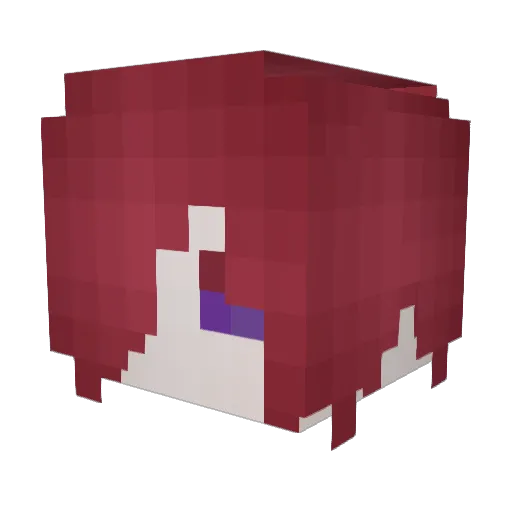 Simaooo Minecraft avatar head, 3D render
