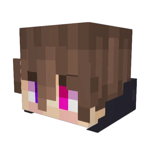 SimaraJN Minecraft avatar head, 3D render