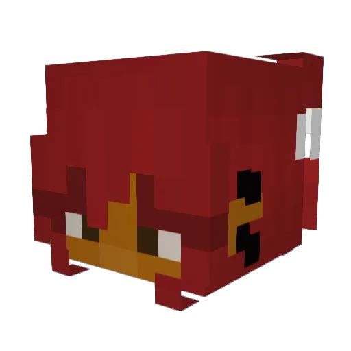 Simarax3 Minecraft avatar head, 3D render