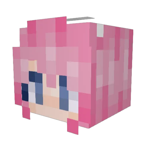 SimasikRT Minecraft avatar head, 3D render