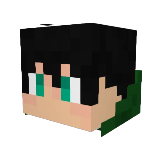 Simba0418 Minecraft avatar head, 3D render