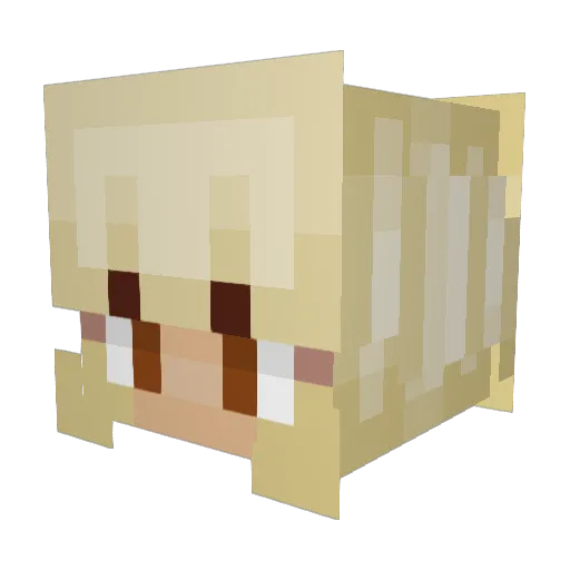Simba1810 Minecraft avatar head, 3D render