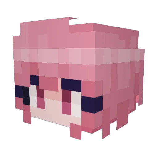 SimbaNaru Minecraft avatar head, 3D render