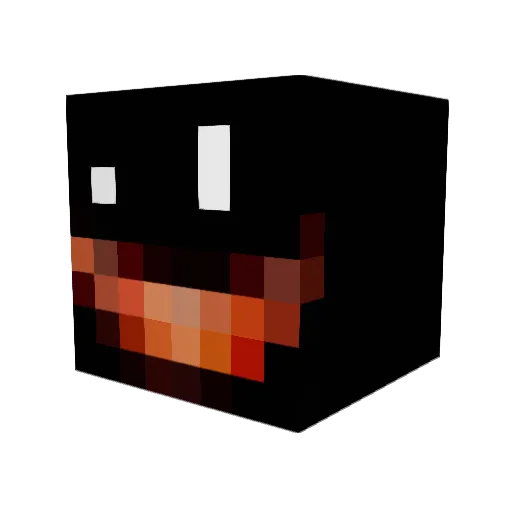 SimbaSKs Minecraft avatar head, 3D render
