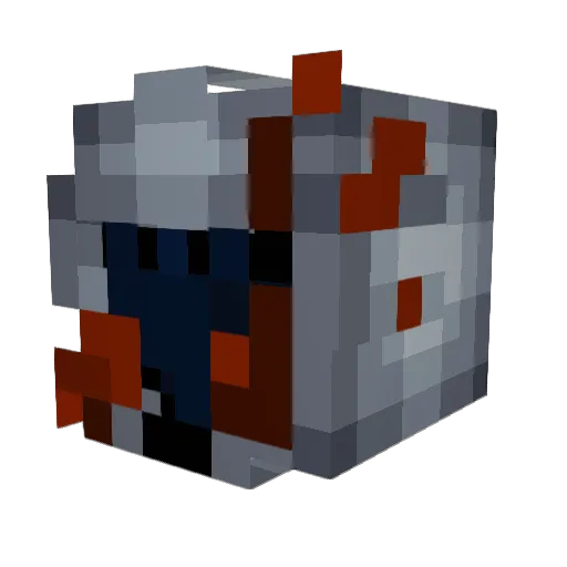 Simba_009 Minecraft avatar head, 3D render