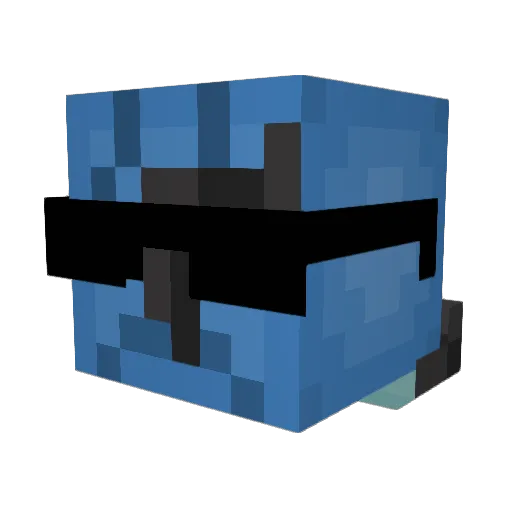 Simbiwi Minecraft avatar head, 3D render