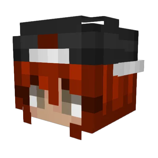 SimeLav Minecraft avatar head, 3D render