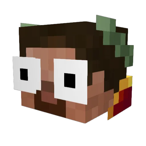 Simeis_3_188 Minecraft avatar head, 3D render