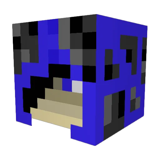 Simelin Minecraft avatar head, 3D render