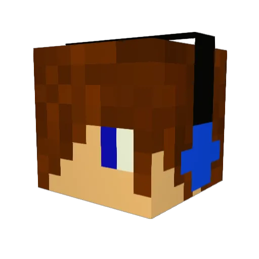Simen167 Minecraft avatar head, 3D render