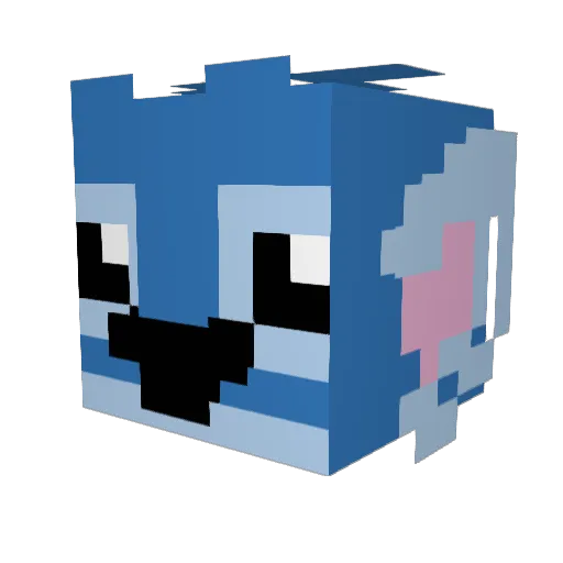 Simen_2005 Minecraft avatar head, 3D render