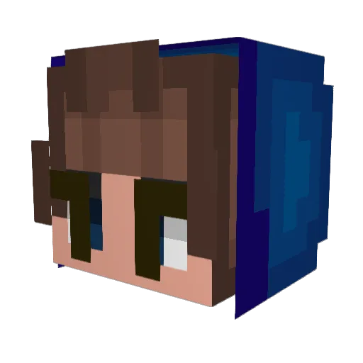 Simeon822 Minecraft avatar head, 3D render