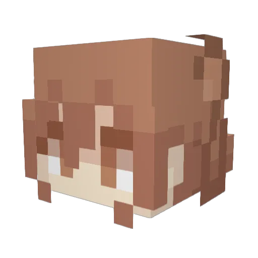 Simi103 Minecraft avatar head, 3D render